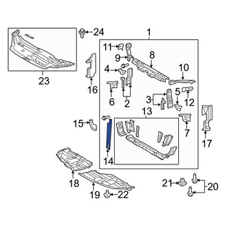 Toyota OE - Hood Latch Support