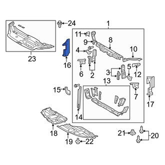Toyota OE - Front Right Radiator Support Air Deflector