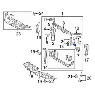 Toyota OE - Left Upper Radiator Support Bracket