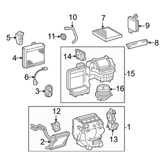 Toyota OE - Air Conditioner & Heater - Evaporator & Heater Components