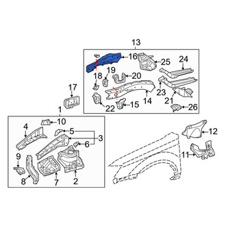 Toyota OE - Front Left Outer Frame Side Member
