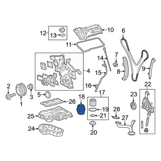 Toyota OE - Engine Oil Filter Housing Cover