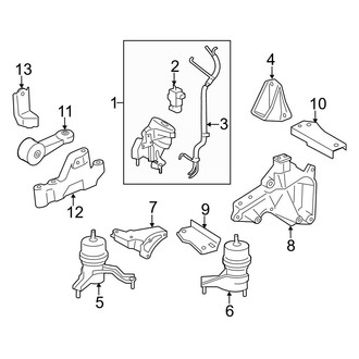 Toyota OE - Engine / Transaxle - Engine & Transmission Mounting