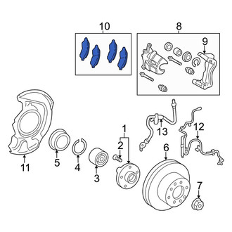 Toyota OE - Front Disc Brake Pad Set