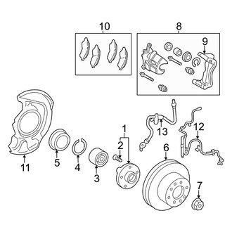 Toyota OE - Front Suspension - Brake Components
