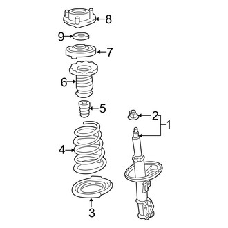 Toyota OE - Front Suspension - Struts & Components