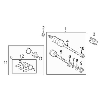 Toyota OE - Front Suspension - Drive Axles