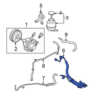 Toyota OE - Power Steering Pressure Hose