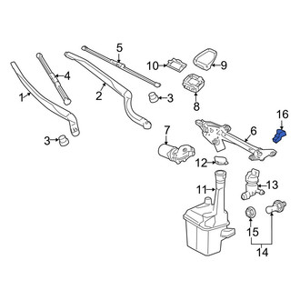 Toyota OE - Front Windshield Washer Nozzle
