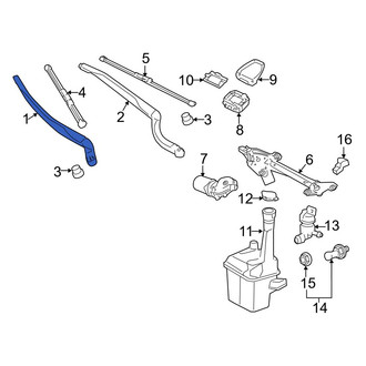 Toyota OE - Left Wiper Arm