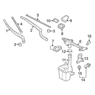 Toyota OE - Windshield - Wiper & Washer Components