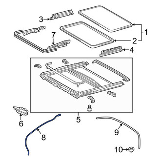 Toyota OE - Front Sunroof Drain Hose