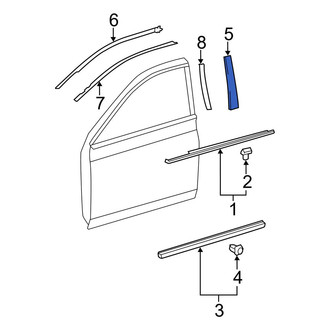 Toyota OE - Front Right Door Applique