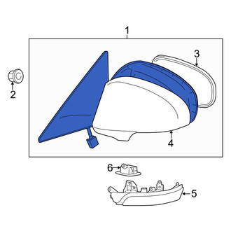 Toyota OE - Front Right Door Mirror