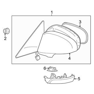 Toyota OE - Front Door - Outside Mirrors (To 04/2012)