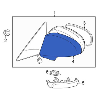 Toyota OE - Front Right Door Mirror Cover