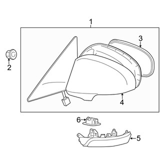 Toyota OE - Front Door - Outside Mirrors (From 04/2012)