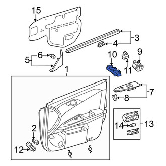Toyota OE - Front Left Door Window Switch