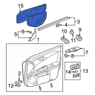 Toyota OE - Front Left Door Water Deflector