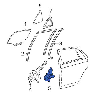 Toyota OE - Front Left Window Motor