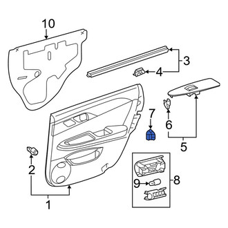 Toyota OE - Rear Door Window Switch