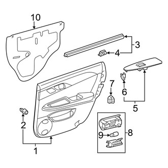 Toyota OE - Rear Door - Interior Trim