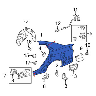 Toyota OE - Rear Right Quarter Panel