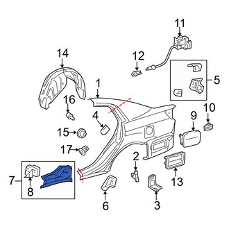 Toyota OE - Right Rocker Panel Reinforcement