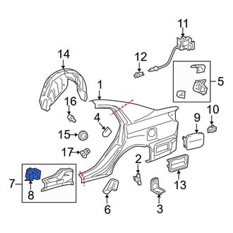 Toyota OE - Left Rocker Panel Reinforcement