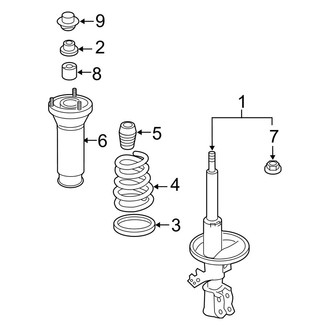 Toyota OE - Rear Suspension - Struts & Components