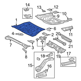 Toyota OE - Rear Center Floor Pan