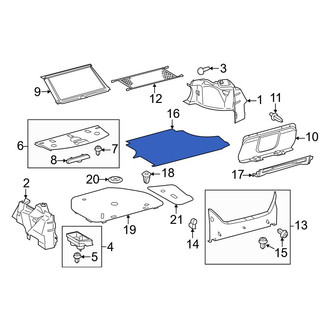 Toyota OE - Rear Trunk Mat