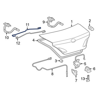 Toyota OE - Rear Right Trunk Torque Rod
