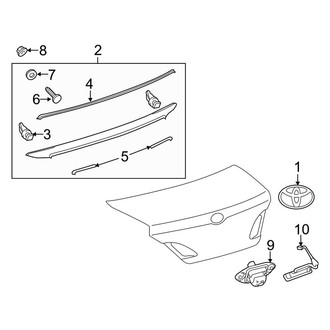 Toyota OE - Trunk Lid - Exterior Trim