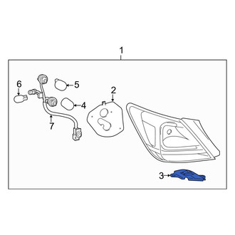 Toyota OE - Right Tail Light Bracket