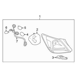 Toyota OE - Rear Lamps - Combination Lamps