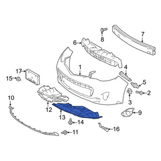 Toyota OE - Front Left Radiator Support Splash Shield