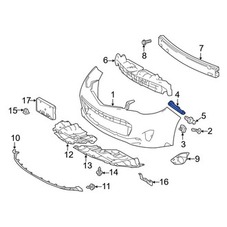 Toyota OE - Front Left Bumper Cover Support Rail