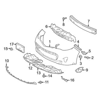 Toyota OE - Front Bumper & Grille - Bumper & Components