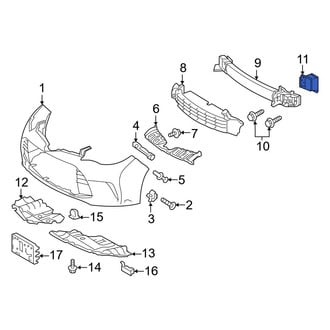 Toyota OE - Front Bumper Cover Reinforcement