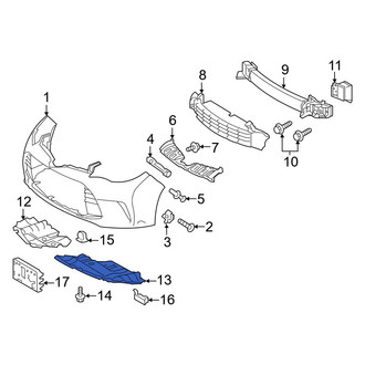 Toyota OE - Front Left Radiator Support Splash Shield