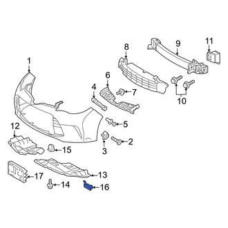 Toyota OE - Front Left Radiator Support Air Deflector