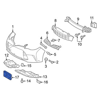 Toyota OE - Front License Plate Bracket