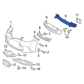 Toyota OE - Front Bumper Impact Bar
