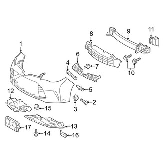 Toyota OE - Front Bumper & Grille - Bumper & Components