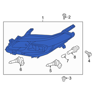 Toyota OE - Front Left Headlight Assembly