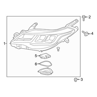 Toyota OE - Front Lamps - Headlamp Components (LED)
