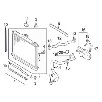 Toyota OE - Center Inner Radiator Air Seal