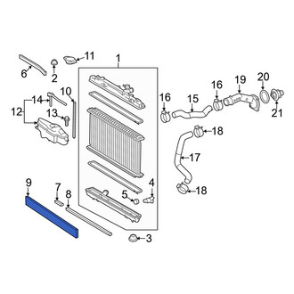 Toyota OE - Center Inner Radiator Air Seal