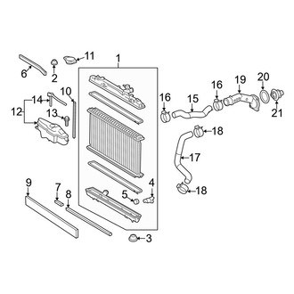 Toyota OE - Cooling - Radiator & Components